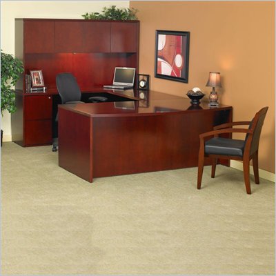 Mayline Luminary 72" Wood U-Shaped Desk Set