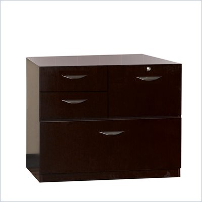 Mayline Luminary Multipurpose Storage Unit with Unfinished Top in Cherry