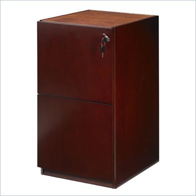 Mayline Luminary 2 Drawer Vertical Wood File Pedestal for 30" Desk