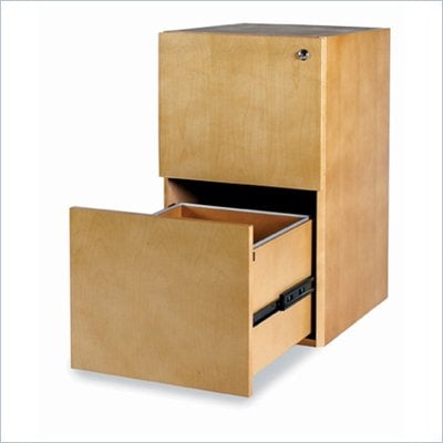 Mayline Luminary 2 Drawer Vertical Wood File Pedestal for 30" Desk