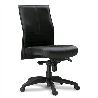 Mayline Mercado Silhouette Mid Back Black Chair