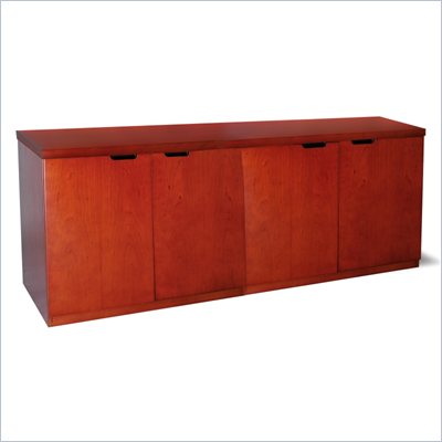 Mayline Mira 72" Hinged Door Credenza in Medium Cherry