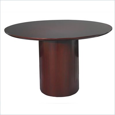 Mayline Napoli 48" Round Conference Table with Cylinder Base