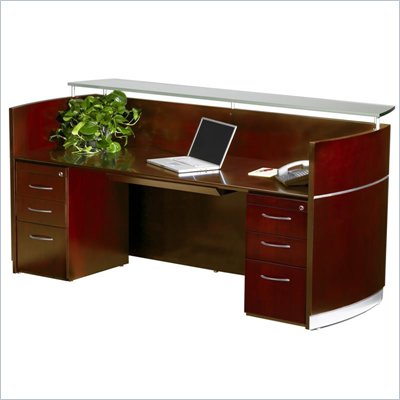 Mayline Napoli Double Box/Box/File Pedestal Reception Station