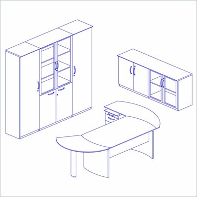 Mayline Napoli Modular Office Set