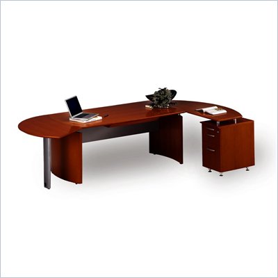 Mayline Napoli 72" Wood L-Shaped Desk