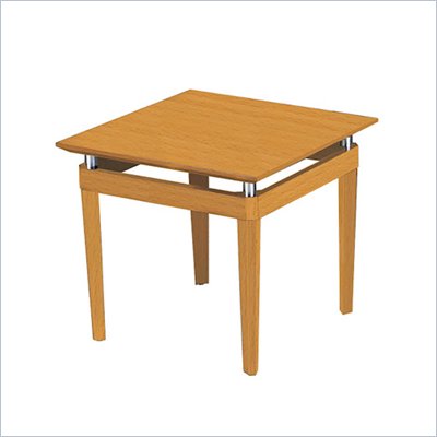 Mayline Napoli Square End Table in Golden Cherry