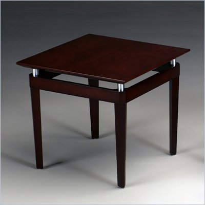Mayline Napoli Square End Table in Mahogany