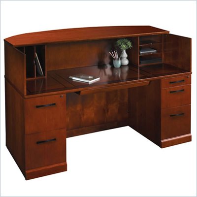 Mayline Sorrento Reception Desk with Veneer Counter
