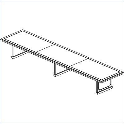 Mayline Toscana 20' Rectangular Conference Table