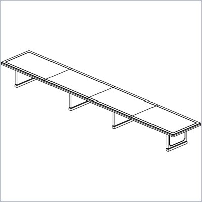 Mayline Toscana 26' Rectangular Conference Table