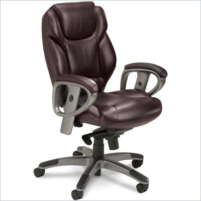 Mayline Ultimo Executive Mid Back Chair in Burgundy