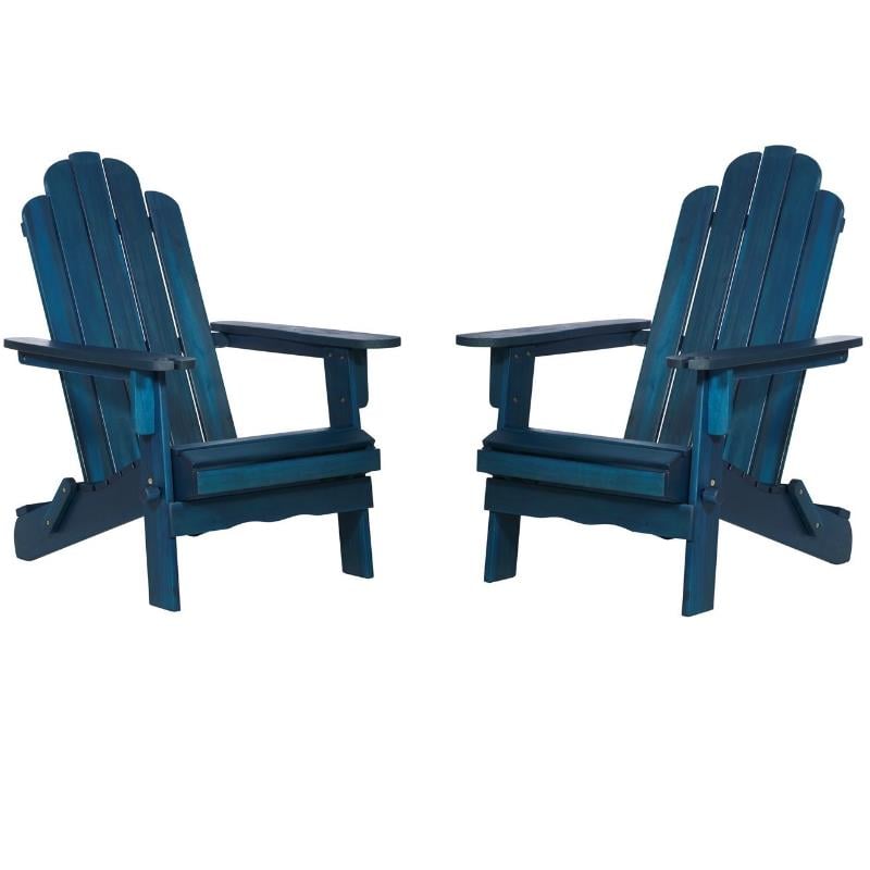 Ubuy Navy Plastic Adirondack Chairs Home Square Piece Patio Set