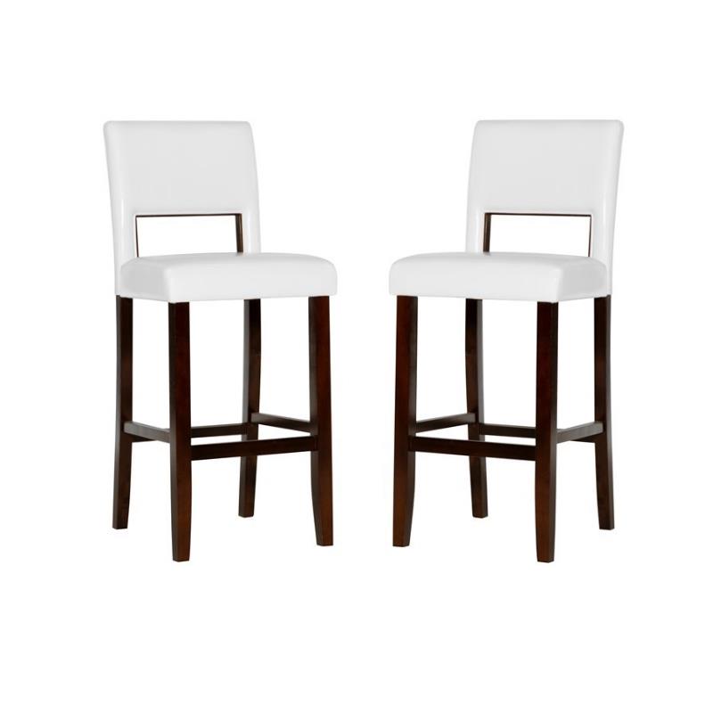 Cymax Linon Vega Counter Stool Bar Stools Linon Vega Brown Faux