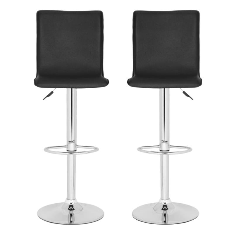 Square Chrome Bar Stools Home Square Chrome Steel Bar Stool In