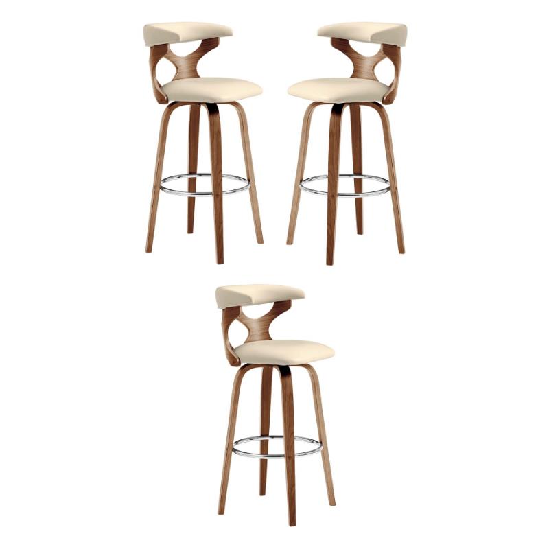 Cream faux leather online bar stools