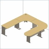 Bush Light Oak Advantage Series U-Shape Desk