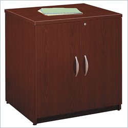 Bush Furniture Series C Wood Storage Cabinet in Mahogany