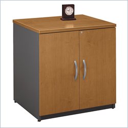 Bush Furniture Series C Wood Storage Cabinet in Natural Cherry