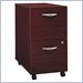 Bush Furniture Series C 2 Drawer Vertical Mobile File Storage Cabinet in Mahogany Finish