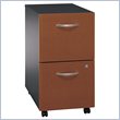 ADD TO YOUR SET: Bush Series C 2 Drawer Vertical Mobile Wood File Cabinet in Auburn Maple