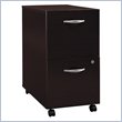 ADD TO YOUR SET: Bush Series C 2 Drawer Vertical Mobile File Cabinet in Mocha Cherry