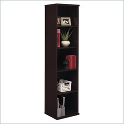 Bush Furniture Mocha Cherry Series C Open Single Bookcase