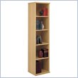 ADD TO YOUR SET: Bush Light Oak Series C Open Single Bookcase