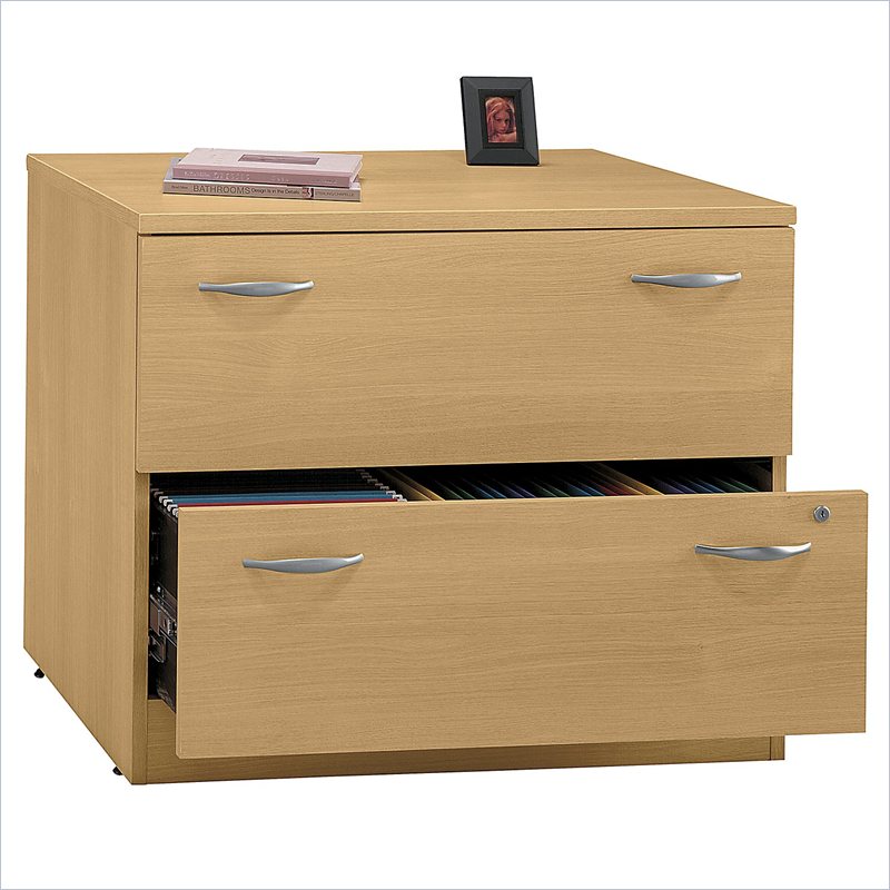 Oak Wood Lateral File Cabinet