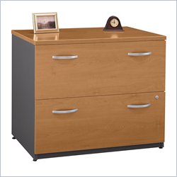 Bush Furniture Series C 2 Drawer Lateral Wood File Cabinet in Natural Cherry