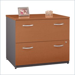 Bush Furniture Series C 2 Drawer Lateral Wood File Storage Cabinet in Auburn Maple