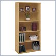 ADD TO YOUR SET: Bush Series C Open Double 5 Shelf Wood Bookcase in Light Oak