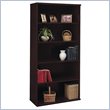 ADD TO YOUR SET: Bush Series C Open 5 Shelf Double Wood Bookcase in Mocha Cherry