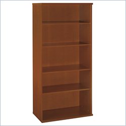 Bush Furniture Auburn Maple Series C Open Double Bookcase
