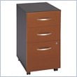 ADD TO YOUR SET: Bush Series C 3 Drawer Vertical Wood Mobile File Cabinet in Auburn Maple