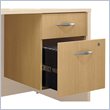 ADD TO YOUR SET: Bush Series C 2 Drawer Lateral Wood File Pedestal in Light Oak