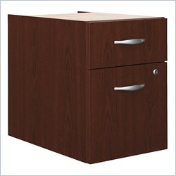 Bush Furniture Series C 2 Drawer Lateral File Wood Cabinet Pedestal in Mahogany