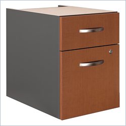 Bush Furniture Series C  2 Drawer Lateral Wood Pedestal in Auburn Maple