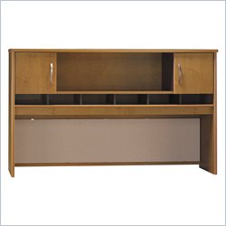Bush Furniture Series C 71" 2 Door Wood Hutch in Natural Cherry