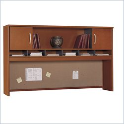 Bush Furniture Series C 71 2 Door Wood Hutch in Auburn Maple
