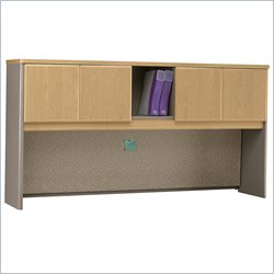 Bush Furniture Series A 72 Wood Hutch in Light Oak