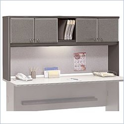 Bush Furniture Dove Grey and Taupe Advantage Series A 72 Hutch
