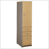Bush Series A Vertical Wood File Storage Locker in Light Oak