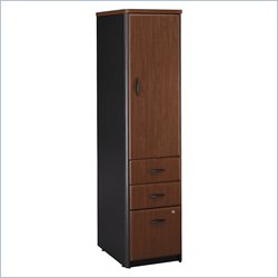 Bush Furniture Series A Vertical File Storage Cabinet in Hansen Cherry