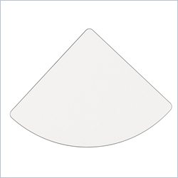 Bush Furniture White Spectrum and Pewter Advantage Series Corner Connector