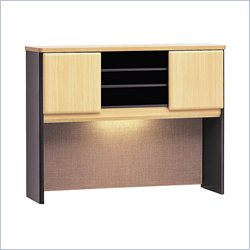 Bush Furniture Beech and Grey Advantage Series A 48 inch Hutch