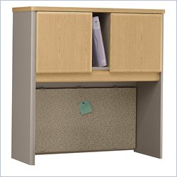 Bush Furniture Light Oak Advantage Series A 36 inch Hutch