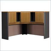 Bush Series A Wood Corner Hutch in Natural Cherry