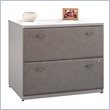 ADD TO YOUR SET: Bush Series A 2 Drawer Lateral Wood File Storage Cabinet in White Spectrum and Pewter