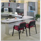 Bush White Spectrum and Pewter Advantage Series Office Suite